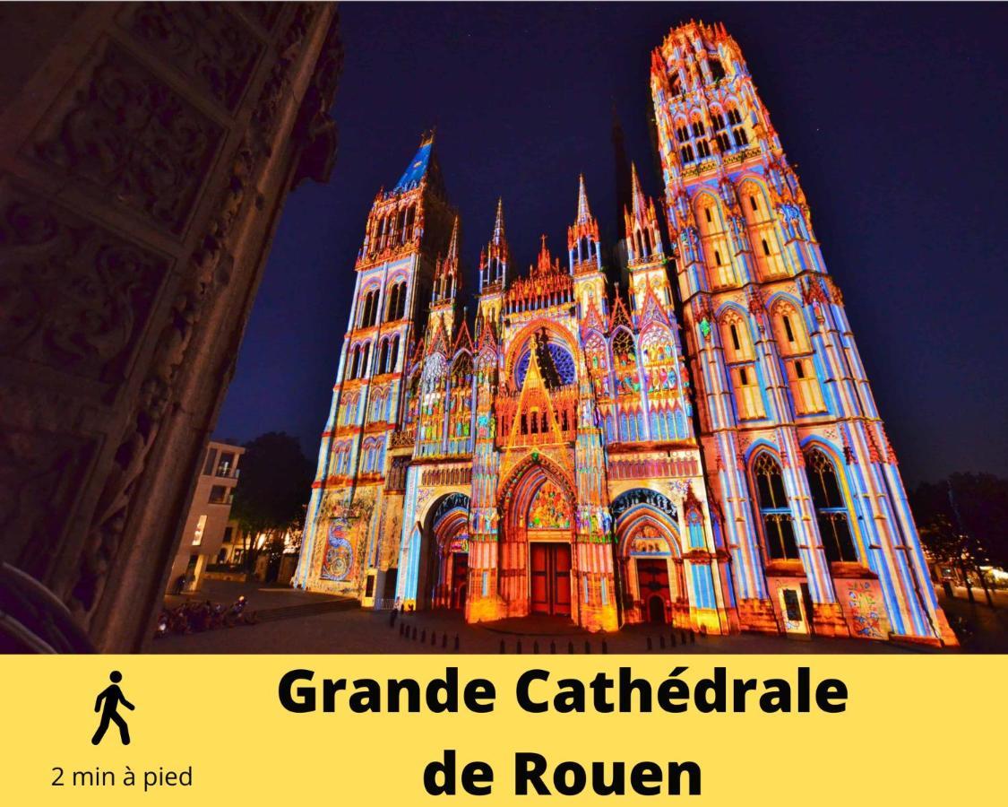 4 People+Free Street Parking+Cosy Centre Ville Appartamento Rouen Esterno foto